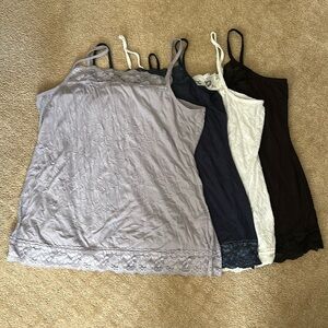 Maurices Set of 4 Camisoles With Lace